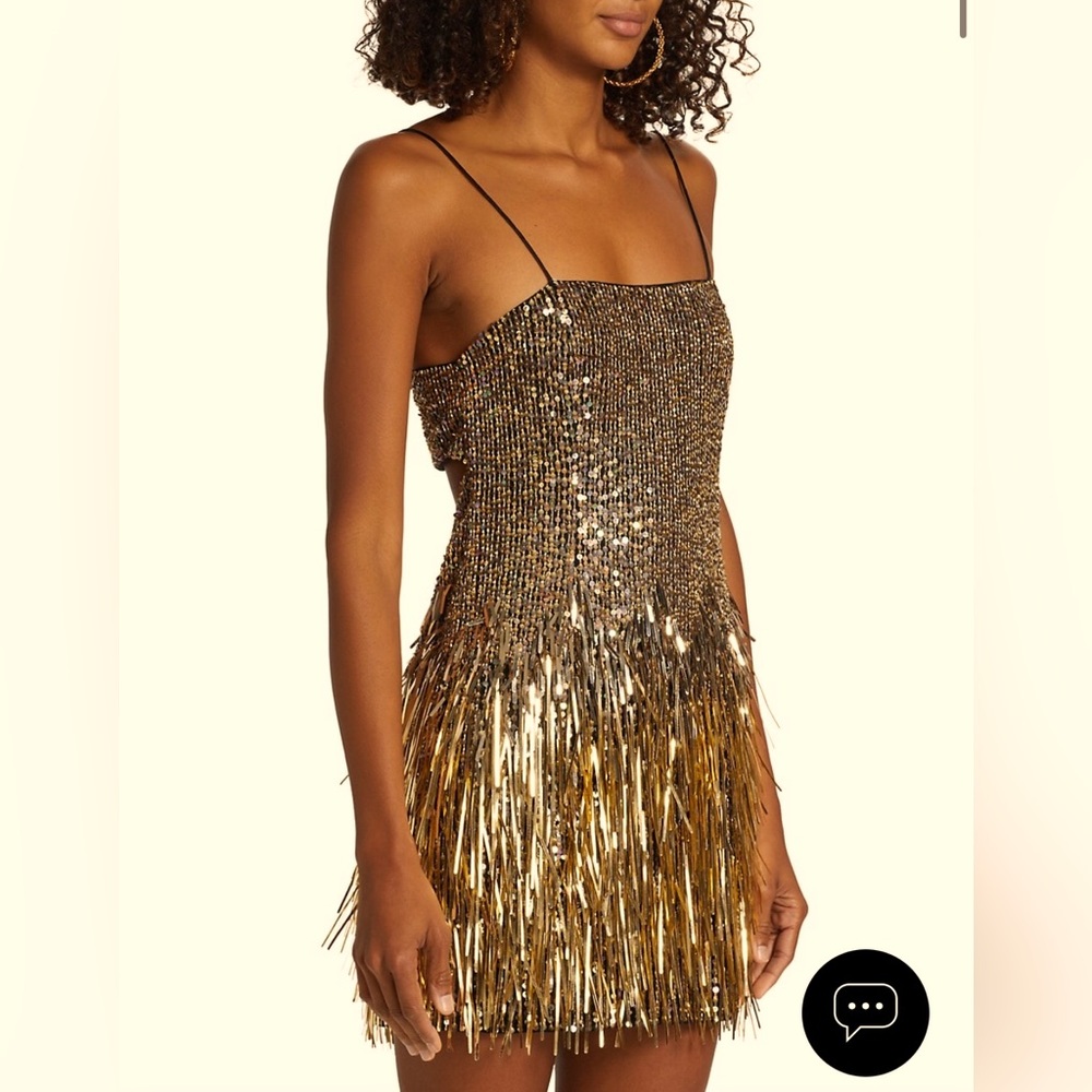 Alice + Olivia Fifi Embellished Sequin Fringe Dress - Picture 10 of 15